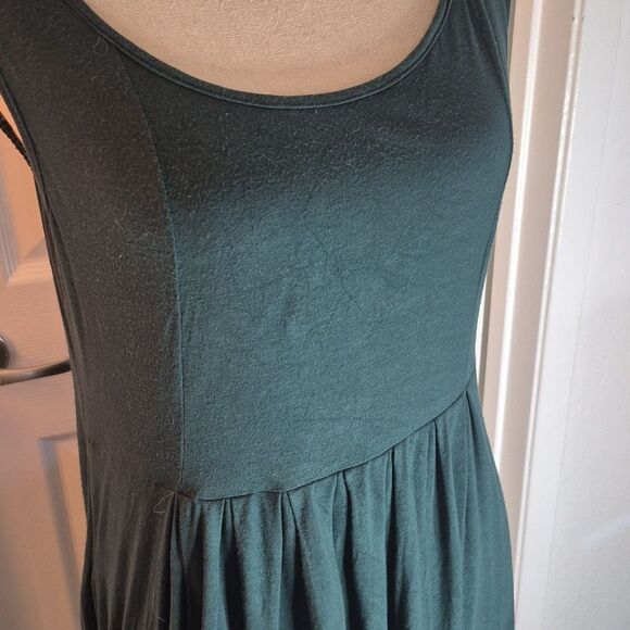 Women's Casual Simple Dark Green Tank Dress w Pockets sz 1X - Picture 7 of 8